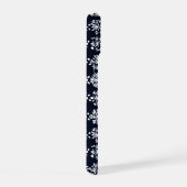 Zwart-wit folk patroon iPhone 15 case (Rechterkant)