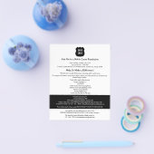 Zwart & Wit Fondsenwervende Actie Flyer (Enkel)