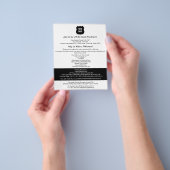 Zwart-wit fondsenwerving flyer (Hand)