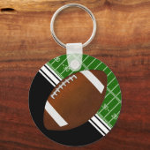 Zwart-wit Football bevordert ideeën elke keer Sleutelhanger (Achterkant)