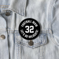 Zwart-wit Football Moeder Jersey Nummer