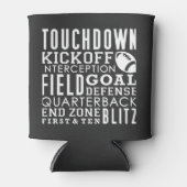 Zwart-wit Football Thema Blikjeskoeler (Voorkant)