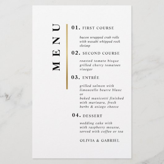 Zwart-wit. Formele eenvoudige Typografische bruilo (Voorkant)