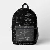 Zwart-wit Formulasequations Graphics Wiskunde Bedrukte Rugzak (Voorkant)