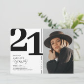 Zwart-wit foto 21e verpartij kaart (Staand voorkant)