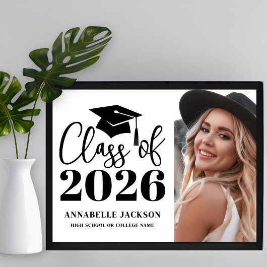 Zwart Wit Foto Afstuderen Poster