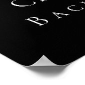 Zwart wit foto bachelorette party welkom poster (Hoek)