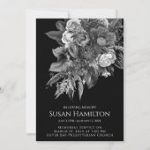 Zwart-wit foto begrafenismonument Aankondiging (Voorkant)