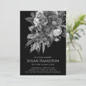 Zwart-wit foto begrafenismonument Aankondiging (Staand voorkant)