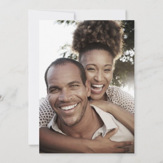 Zwart Wit Foto Bloemen Save the Date Bruiloft Kaart (Voorkant)