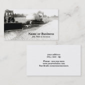 zwart-wit foto-bouwmateriaal visitekaartje (Voorkant / Achterkant)