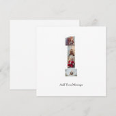 Zwart-wit foto-collage nummer 1 bedankkaart (Voorkant / Achterkant)