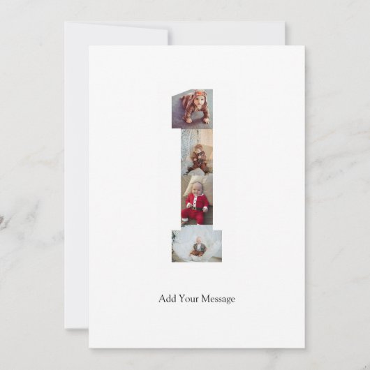 Zwart-wit foto-collage nummer 1 notitiekaartje (Voorkant)