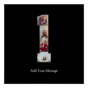 Zwart-wit foto-collage nummer 1 perfect poster