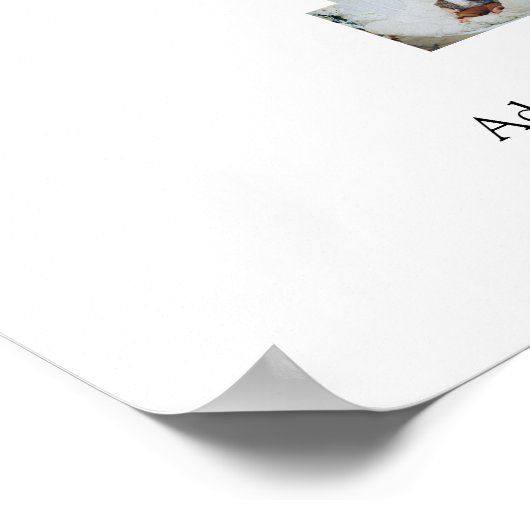 Zwart-wit foto-collage nummer 1 poster (Hoek)