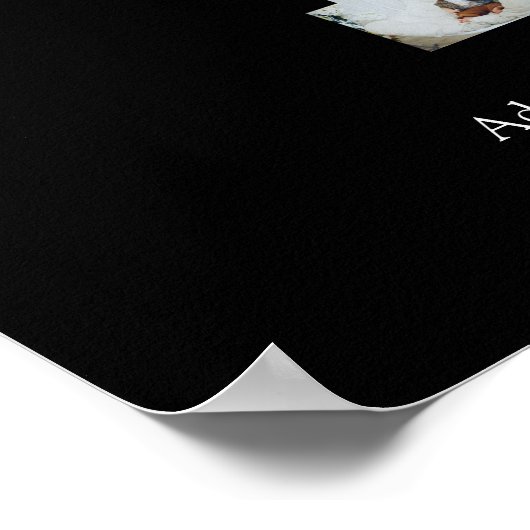 Zwart-wit foto-collage nummer 1 poster (Hoek)