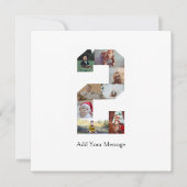 Zwart-wit foto-collage nummer 2 aankondiging (Voorkant)