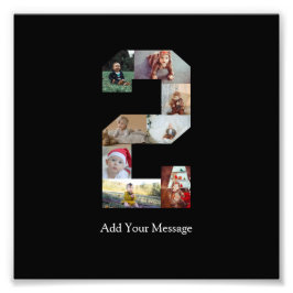 Zwart-wit foto collage nummer 2 foto afdruk