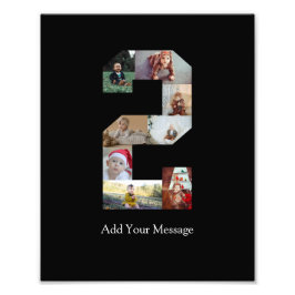 Zwart-wit foto-collage nummer 2 foto afdruk