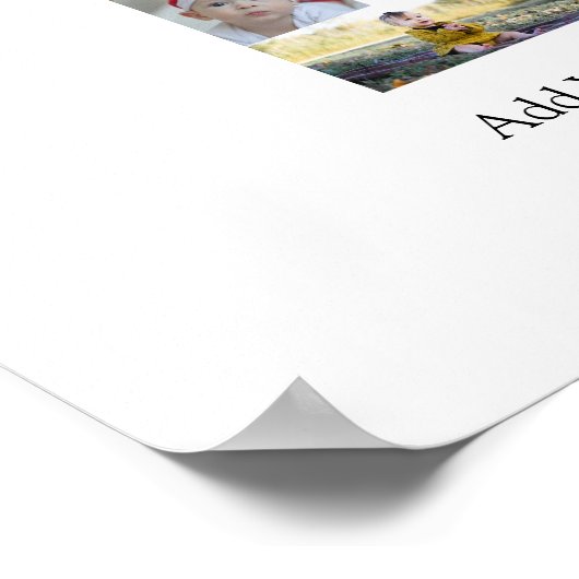 Zwart-wit foto-collage nummer 2 poster (Hoek)