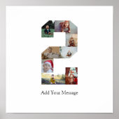 Zwart-wit foto-collage nummer 2 poster (Voorkant)