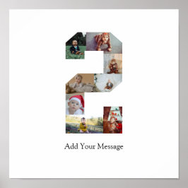 Zwart-wit foto-collage nummer 2 poster