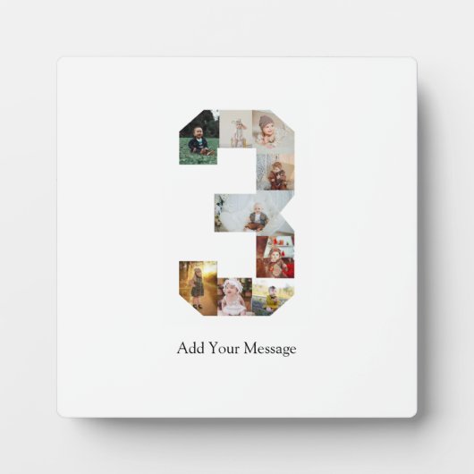 Zwart-wit foto-collage nummer 3 fotoplaat (Voorkant)