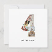 Zwart-wit foto-collage nummer 4 aankondiging (Voorkant)