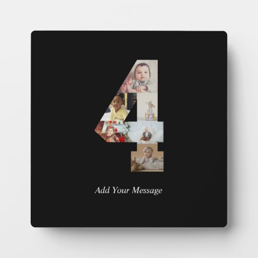Zwart-wit foto-collage nummer 4 fotoplaat (Voorkant)