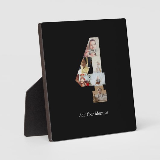 Zwart-wit foto-collage nummer 4 fotoplaat (Voorkant)