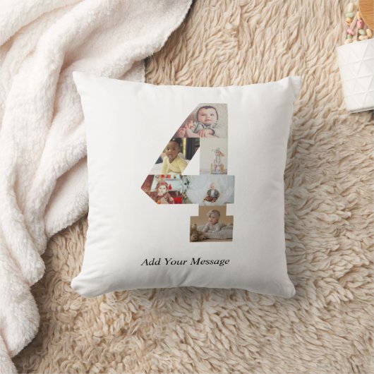 Zwart-wit foto-collage nummer 4 kussen (Deken)