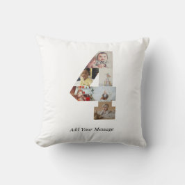 Zwart-wit foto-collage nummer 4 kussen