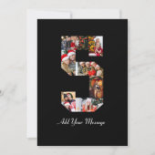 Zwart-wit foto-collage nummer 5 bedankkaart (Voorkant)