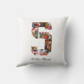 Zwart-wit foto-collage nummer 5 kussen (Achterkant)