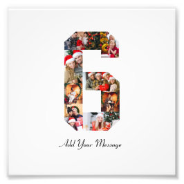 Zwart-wit foto-collage nummer 6 foto afdruk