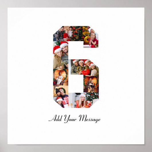 Zwart-wit foto-collage nummer 6 poster (Voorkant)