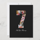 Zwart-wit foto-collage nummer 7 aankondiging (Voorkant)