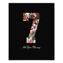 Zwart-wit foto-collage nummer 7 foto afdruk