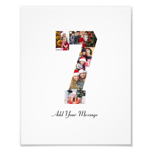 Zwart-wit foto-collage nummer 7 foto afdruk (Voorkant)