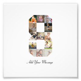 Zwart-wit foto-collage nummer 8 foto afdruk