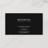 Zwart-wit foto | Elegant Goud Lijst Visitekaartje (Achterkant)