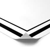 Zwart-wit foto Graduation Party Handtekening Poster (Hoek)