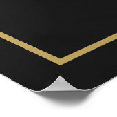 Zwart-wit foto-herdenking van levensbord poster (Hoek)