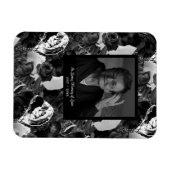 Zwart-Wit Foto Herdenkingsgeschenk Magneet (Horizontaal)