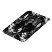 Zwart-Wit Foto Herdenkingsgeschenk Magneet (Linkerzijde)