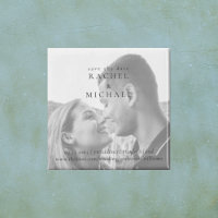 Zwart & Wit Foto Huwelijk Save the Date