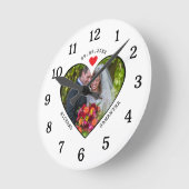 Zwart wit foto in het hart 1e bruiloft Jubileum Ronde Klok (Hoek)