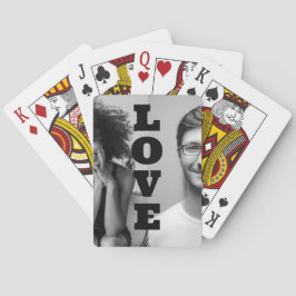 Zwart-wit foto Koppels Valentijnse  cadeau Pokerkaarten