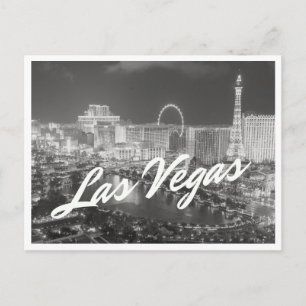 Zwart & Wit Foto Las Vegas Briefkaart