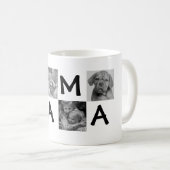 Zwart wit foto mok voor mama of papa (Voorkant rechts)